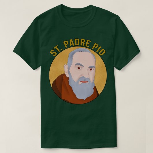 St Padre Pio T-shirt (Design voorkant)