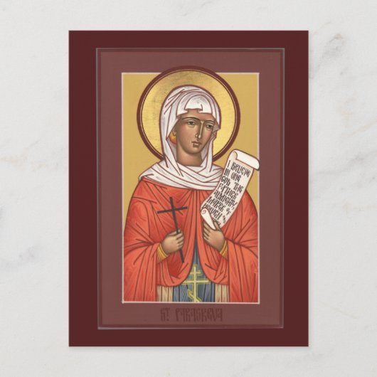 St. Paraskeva Prayer Card Briefkaart (Voorkant)