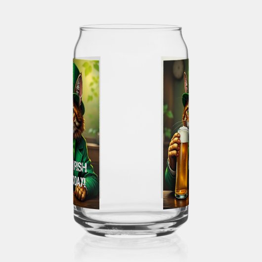 St. Pat Cat Blikvorm Glas (Links)