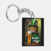 St. Pat Cat Sleutelhanger (Voorkant Links)