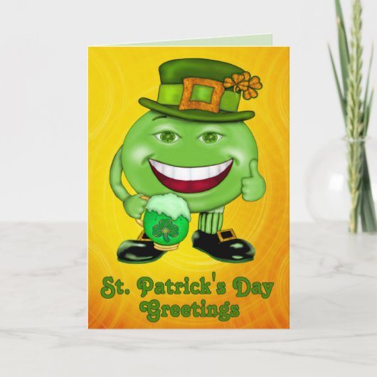 St. Pat Green Man Invitation ou salutation (Devant)