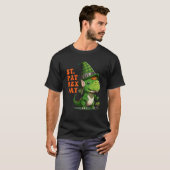 St Pat Rex Day Happy St Patricks Day Rex Leprechau T-shirt (Voorkant volledig)