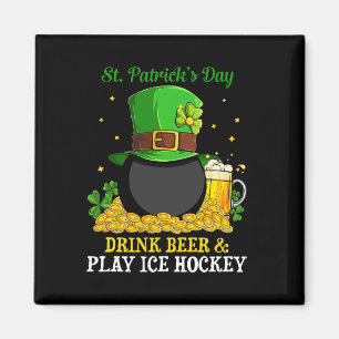 St Patrick#39; s Day Drink Bierspel IJshockey plez Magneet