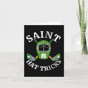 St. Patrick#39;s Day Sint Hattricks Hockey Shamr Kaart