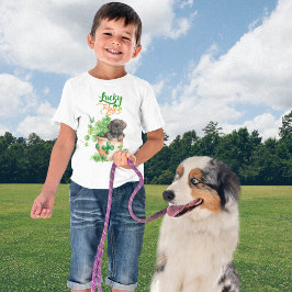 St Patrick Black Labrador Puppy Dog Lucky Boy T-shirt