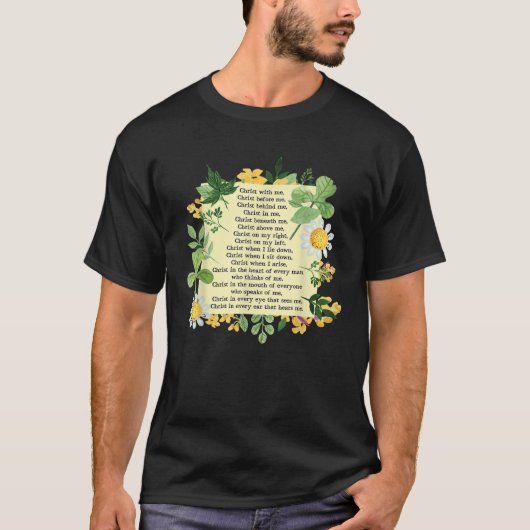 St Patrick Breastplate Gebed Patrick's Day Cathol T-shirt (Voorkant)
