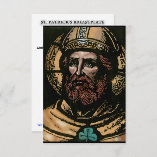 St. Patrick Breastplate Prayer Kaart (Voorkant / Achterkant)