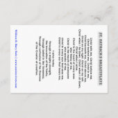 St. Patrick Breastplate Prayer Kaart (Achterkant)