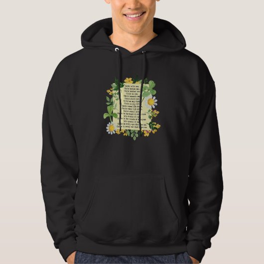 St Patrick Breastplate Prayer Patrick's Day Cathol Hoodie (Voorkant)