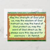 St Patrick briefkaart (Voorkant / Achterkant)