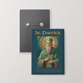 St Patrick Catholic Prayer Button (Voorkant / Achterkant)