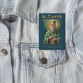 St Patrick Catholic Prayer Button (Insitu)