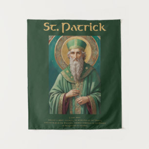 St Patrick Catholic Saint Prayer Tapestry Wandkleed
