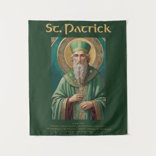 St Patrick Catholique Saint Prière Tapisserie (Devant)