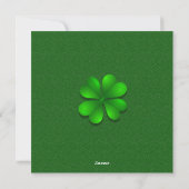 St. Patrick-citaat 'May Luck' kerstkaart (Achterkant)