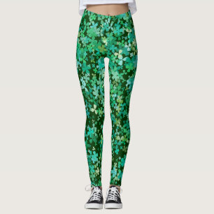 St. Patrick Clover Leggings Motifs
