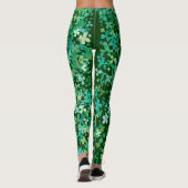 St. Patrick Clover Pattern Leggings (Achterkant)