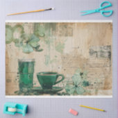 St. Patrick Coffee Celtic brouwt in tinten Tissuepapier (Craft)