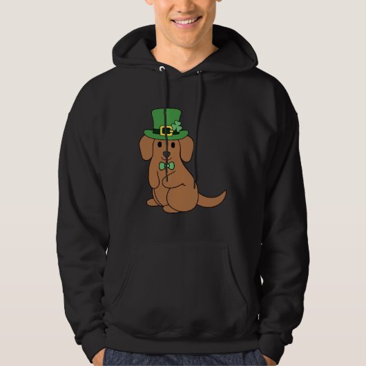 St Patrick Dachshund Hoodie (Voorkant)