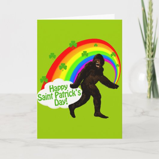 St. Patrick Dag Bigfoot Kaart (Voorkant)