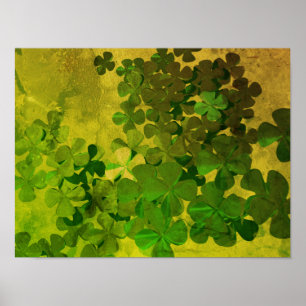St. Patrick Dag en Goed Geluk, Klavertjevier Poster