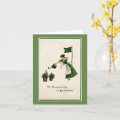 St. Patrick Dag in de Kaart van de Nota van de (Gele Bloem)