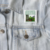 ST. PATRICK DAG LEPRECHAUN POEM-toets Vierkante Button 5,1 Cm (In situ)