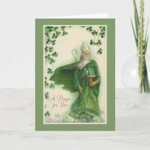 St. Patrick Dag met Gebed en Zegen Kaart
