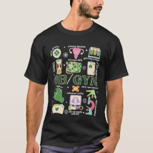 ST Patrick Dag OBGYN Verloskundige-Gynaecoloog OBG T-shirt