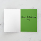 St. Patrick Dag voor Kapper Bedankkaart (Binnen)