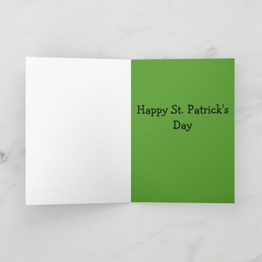 St. Patrick Dag voor Kapper Bedankkaart (Binnen)