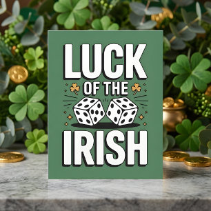 St. Patrick-dagen Geluk van de Ieren Feestdagenkaart