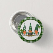 St. Patrick Day Gnomes Ronde Button 3,2 Cm (Voorkant /achterkant)