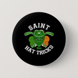 St Patrick Day Hockey Saint Pet Trick Boy Meisje T Ronde Button 5,7 Cm