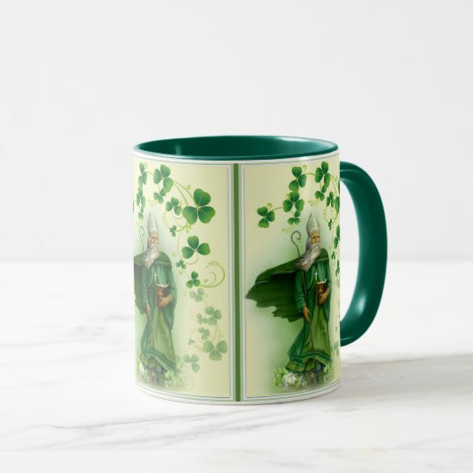 St. Patrick Day Irish Green Shamrocks Mok (Voorkant rechts)