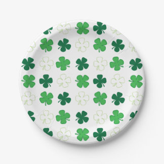 St. Patrick Day Irish Green Shamrocks Papieren Bordje