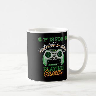 St Patrick Day Irish Kinderen Gamer P is voor het  Koffiemok