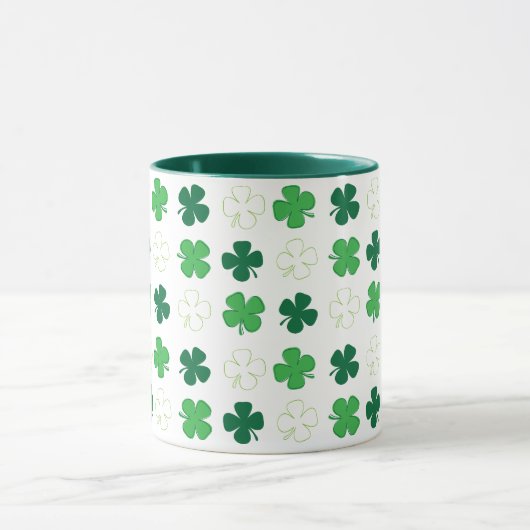 St Patrick Day Mug Shamrock vert irlandais (Centre)