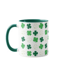 St Patrick Day Mug Shamrock vert irlandais