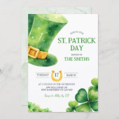 St. Patrick Day Party Invitation (Devant / Derrière)