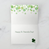 St. Patrick Day Red Smooth Dachshund Kaart (Binnen)