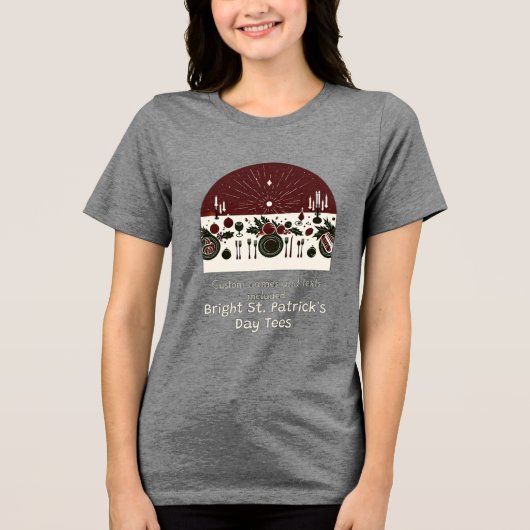 ST. PATRICK DAY Tri-Blend SHIRT (Voorkant)