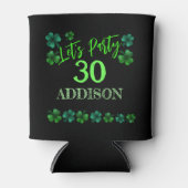 St Patrick Day Verjaardag Lets party shamrock Blikjeskoeler (Voorkant)