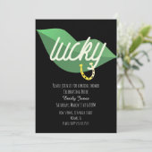 St Patrick Day Vrijgezellenfeest Celebration Kaart (Staand voorkant)