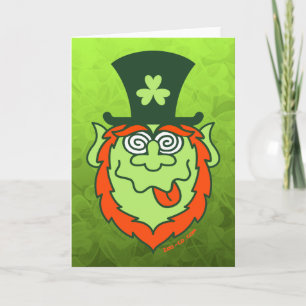 St Patrick de Gekke Kabouter van de Dag Kaart