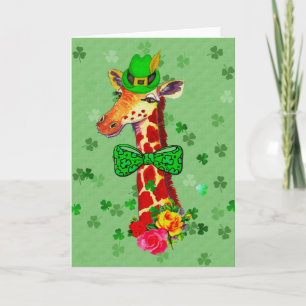 St. Patrick de Giraffe van de Dag Kaart