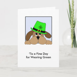 St. Patrick de Hond van de Dag met Pet Kaart