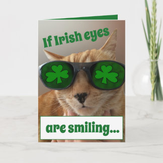 St. Patrick de Kaart die van de Dag een KOELE kat