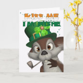 St. Patrick de Kaart van de Dag - met Leuke (Gele Bloem)