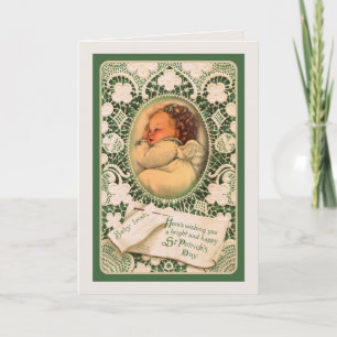 St. Patrick de Kaart w/angel van de Dag & vers